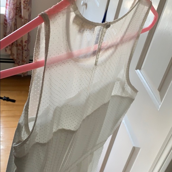 White Swiss Dot Dress - Picture 3 of 6